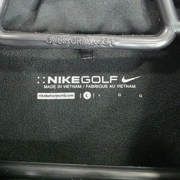 Mens Nike Golf Black Quilted Therma-Fit Vest 1/2 Zip Lightweight Polyester L - Picture 2 of 11